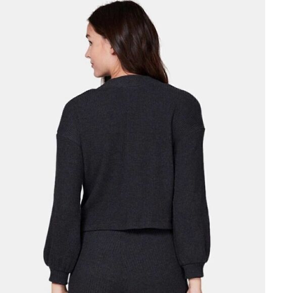 NEW LETT LISSE charcoal gray Sweater cardigan - XS - Picture 6 of 7